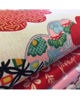 Kokka stof - Kumo - rød