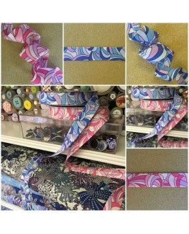 Skråbånd lyserød - 20mm