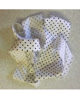 Dots petit- Hvid og sort