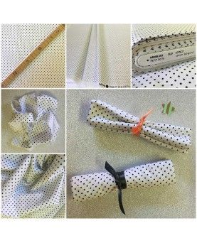 Dots petit- Hvid og sort