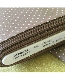 Dots petit- Beige og hvid