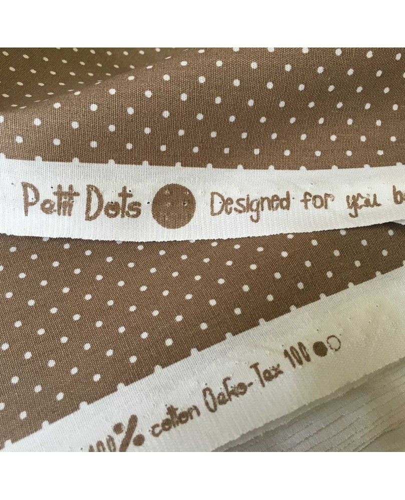Dots petit- Beige og hvid