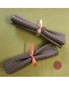 Dots petit- Beige og hvid