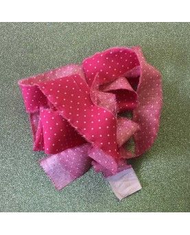 Dots petit- Pink og hvid