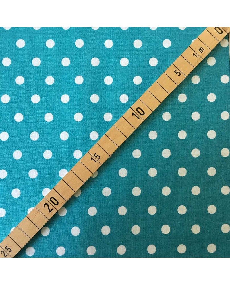 Dots - Turkis og hvid