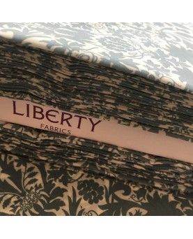 Liberty stof - Mortimer Silhouette grå