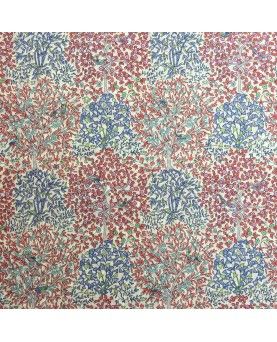 Liberty stof Jess and Jean - Blå og Koral