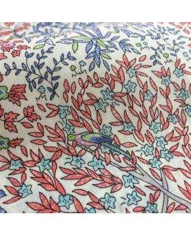 Liberty stof Jess and Jean - Blå og Koral