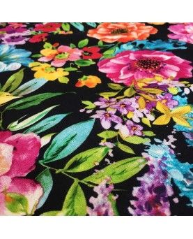 Jersey med print - blomster
