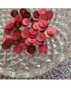 Knapper perlemor blå 15mm