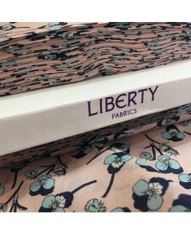 Liberty stof - Orchard - Blå Liberty stof - Orchard - Blå