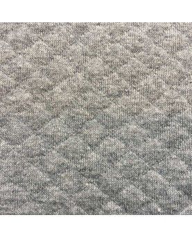 Stofstykke 70x90cm Quilt grå