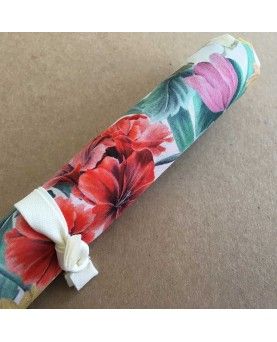 Liberty stofstykke 45x65cm Meadow Melody Small Hvid