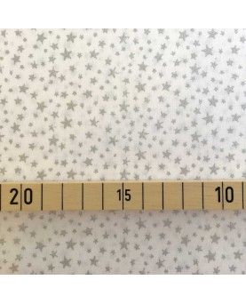 45x70cm - Glitter star Hvid