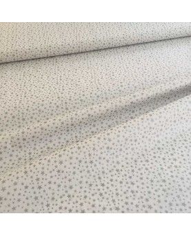 45x70cm - Glitter star Hvid