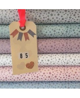 45x70cm - Glitter star Hvid