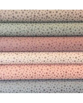 45x70cm - Glitter star Hvid