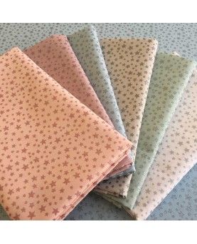 45x70cm - Glitter star Hvid