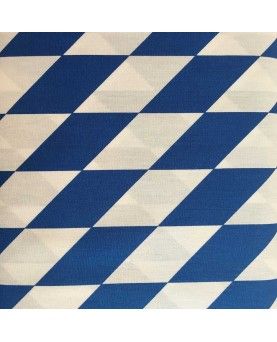 Geometrisk - hvid og blå