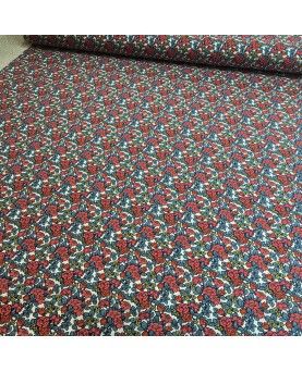 Liberty Poplin Anthology blå & koral