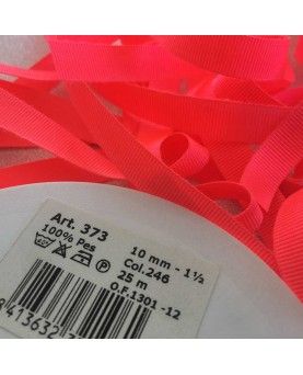 Bånd Grosgrain neon 10mm