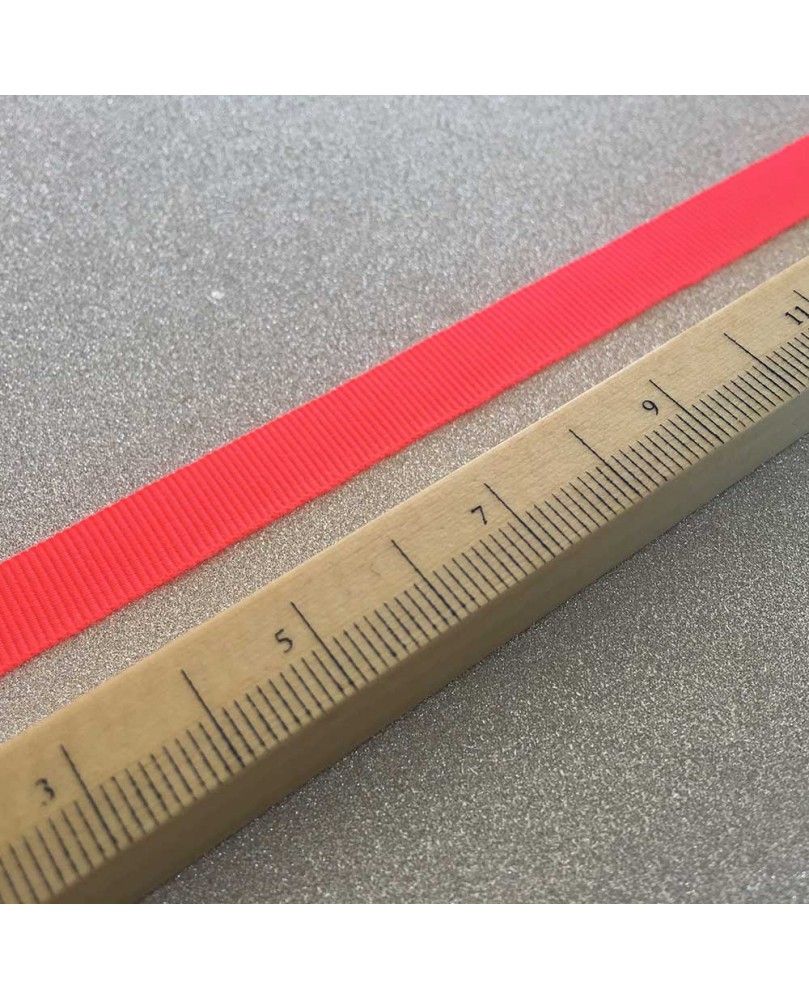 Bånd Grosgrain neon 10mm