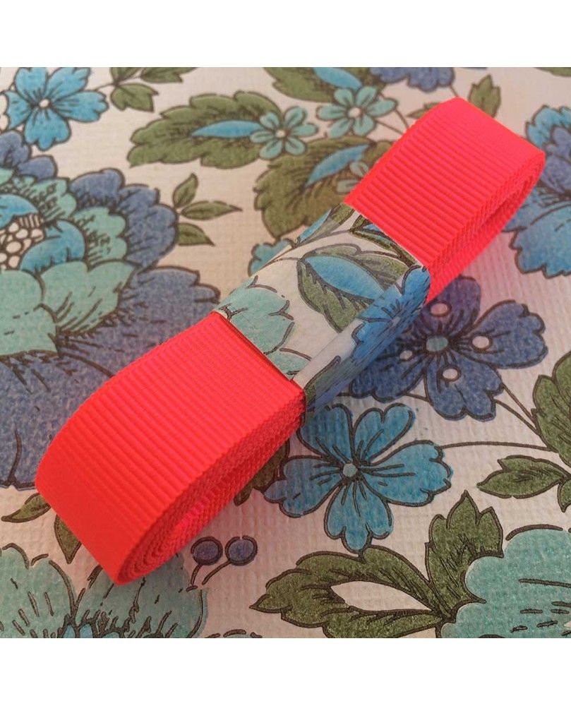 3 meter Grosgrain bånd neon 15mm 