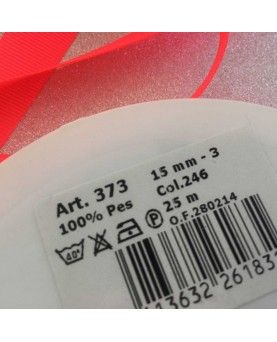 3 meter Grosgrain bånd neon 15mm 