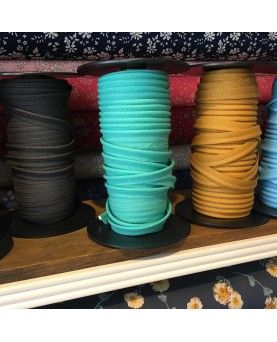 Tittekant bomuld - turkisgrøn