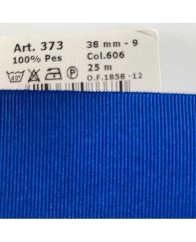 Grosgrain bånd 38mm koboltblå
