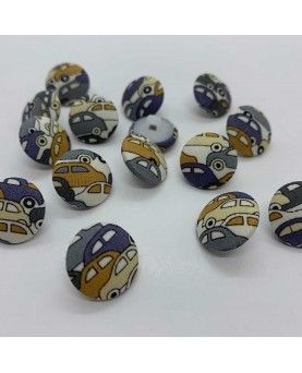 Liberty stof knap 15mm Cars