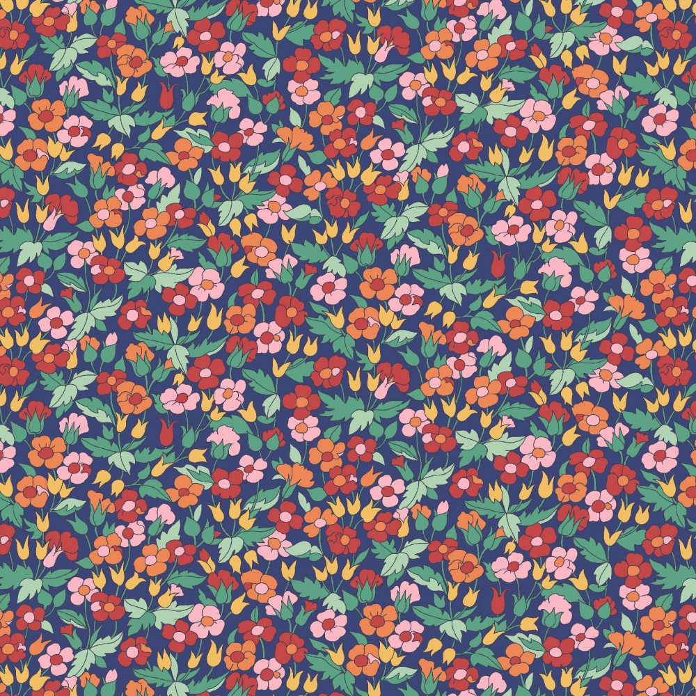 Liberty Quilting Stof fabrics PICCADILLY POPPY 04775941F