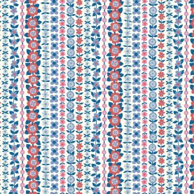 Liberty Quilting Stof fabrics SOHO STRIPE 04775943A Blå