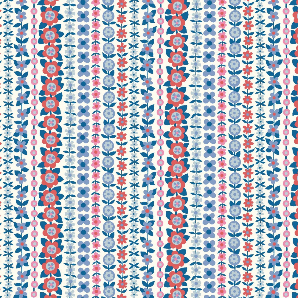 Liberty Quilting Stof fabrics SOHO STRIPE 04775943A Blå