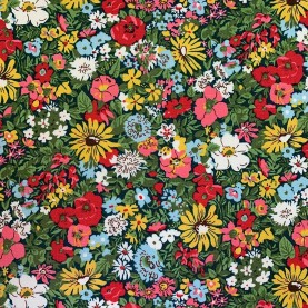Liberty Quilting Stof -  MALVERN MEADOW 04775726D Grøn