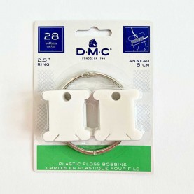 Plastik bobbins 28 styk med ring