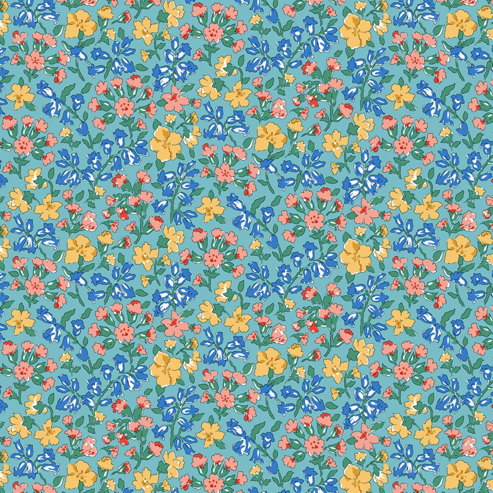 Liberty Quilting stof fat quarters 45x55cm CAMPION MEADOW 01666803A