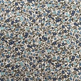 Kobayashi Japansk stof - Poplin bomuld metervarer syning produktfoto stoffet er med blomster print og sælges i metermål