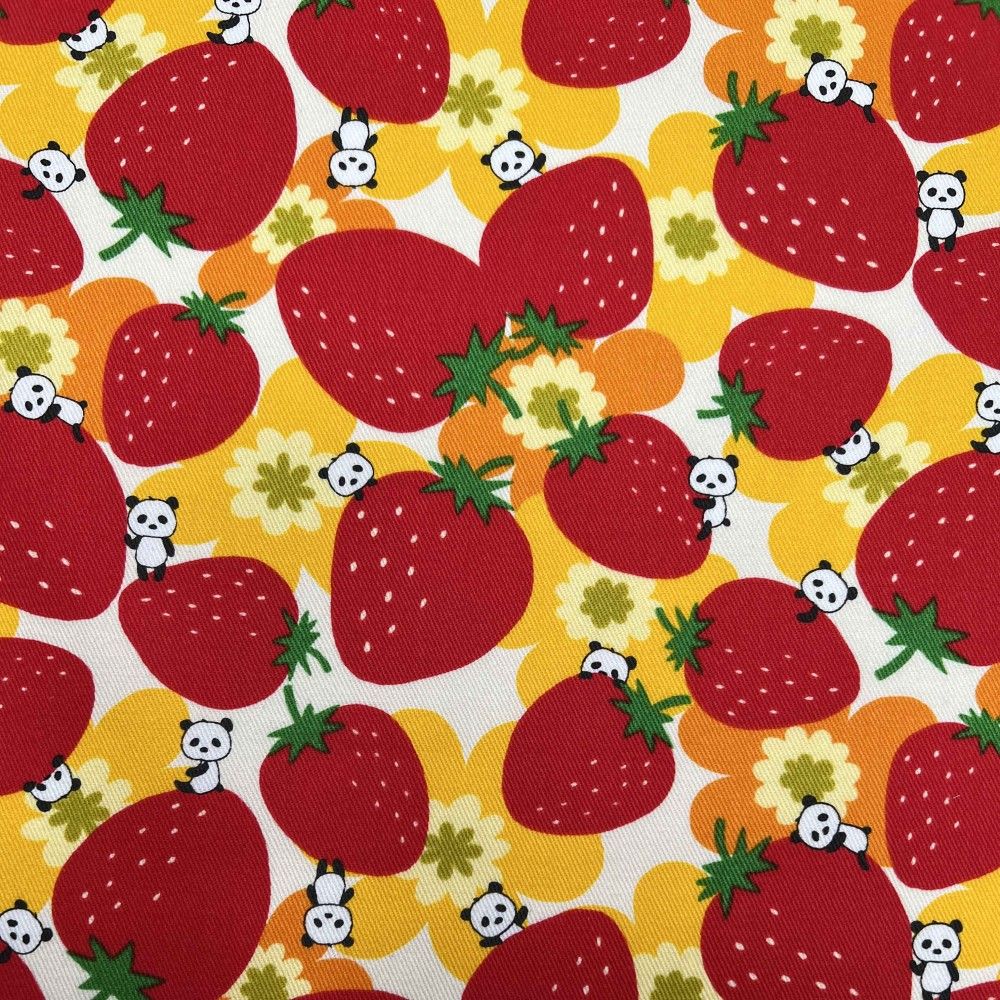 Kobayashi Japansk stof - Kipper kraftig bomuld metervarer syning produktfoto stoffet er med blomster print og sælges i metermål