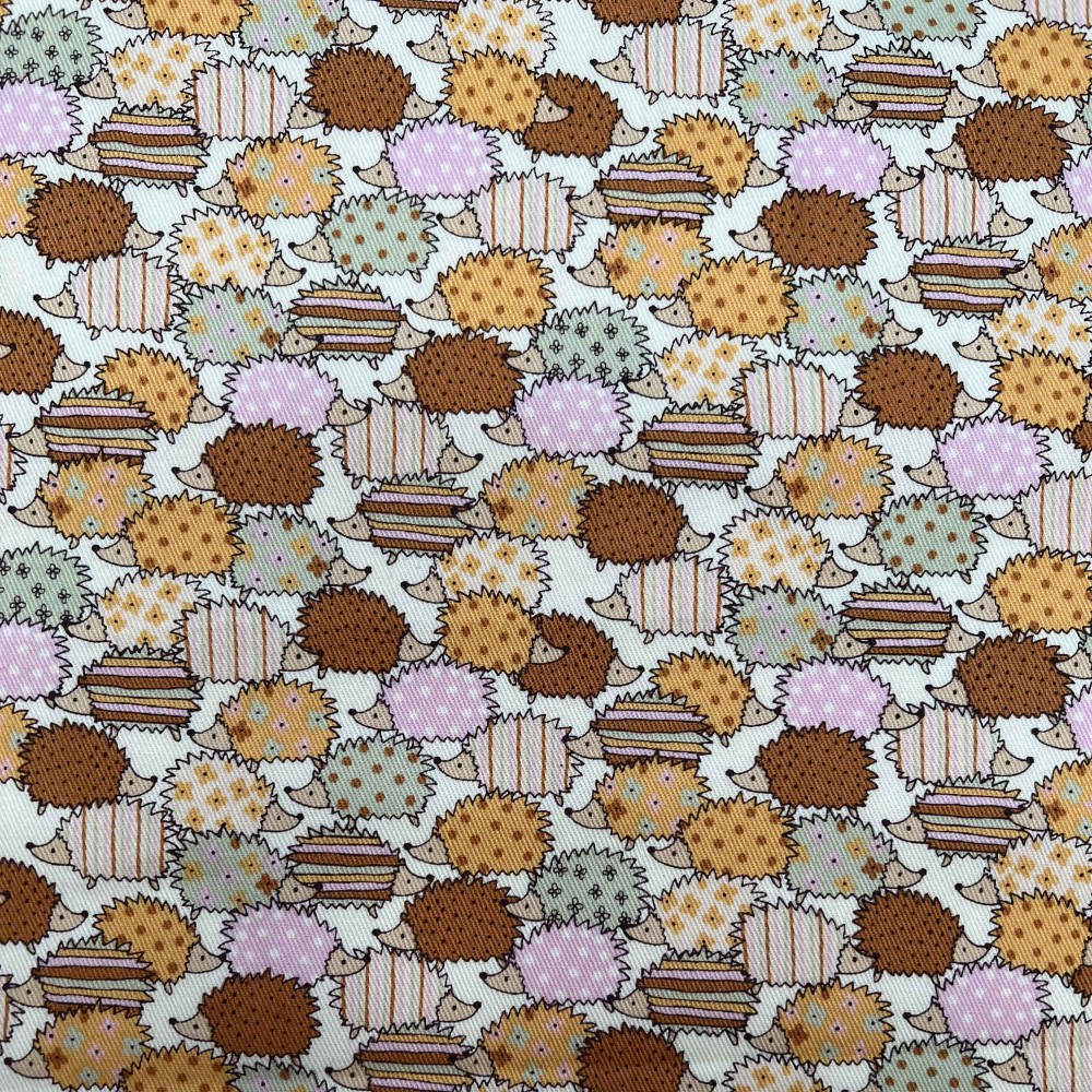 Kobayashi Japansk stof - Kipper kraftig bomuld metervarer syning produktfoto stoffet er med blomster print og sælges i metermål