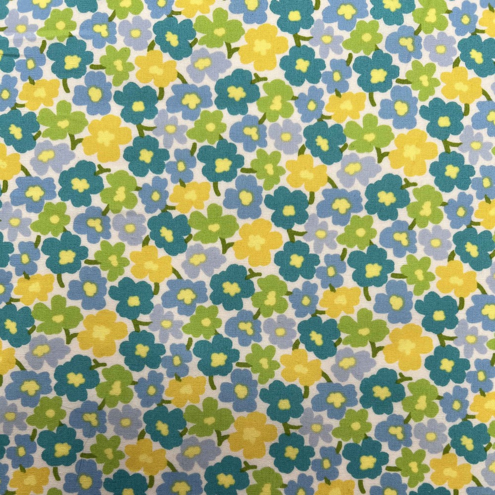 Kobayashi Japansk stof - Poplin bomuld metervarer syning produktfoto stoffet er med blomster print og sælges i metermål Kobayashi Japansk stof - Poplin bomuld metervarer syning produktfoto stoffet er med blomster print og sælges i metermål