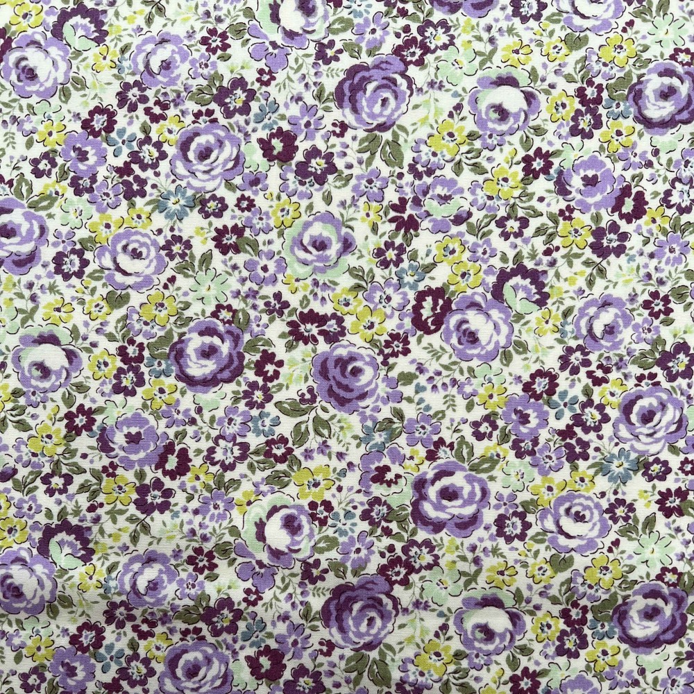 Kobayashi Japansk stof - Poplin bomuld metervarer syning produktfoto stoffet er med blomster print og sælges i metermål Kobayashi Japansk stof - Poplin bomuld metervarer syning produktfoto stoffet er med blomster print og sælges i metermål