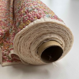 Product picture of a fabric roll with bæk og bølge stof fabric for garment making fabric roll width 110cm Product picture of a fabric roll with bæk og bølge stof fabric for garment making fabric roll width 110cm