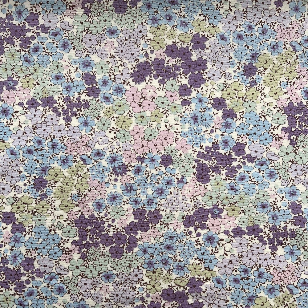 Kobayashi Japansk stof - Poplin bomuld metervarer syning produktfoto stoffet er med blomster print og sælges i metermål Kobayashi Japansk stof - Poplin bomuld metervarer syning produktfoto stoffet er med blomster print og sælges i metermål