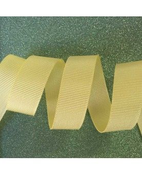 Grosgrain bånd Lysegul 15mm