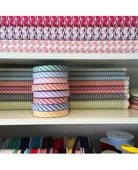 Skråbånd bred stribe - Lyseblå - 3 meter Skråbånd bred stribe - Lyseblå - 3 meter