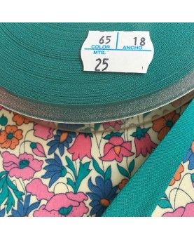 Skråbånd petrol grøn - 3 meter