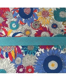 Skråbånd azur blå - 3 meter